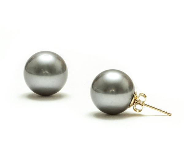 12MM Tahitian Pearl Earrings