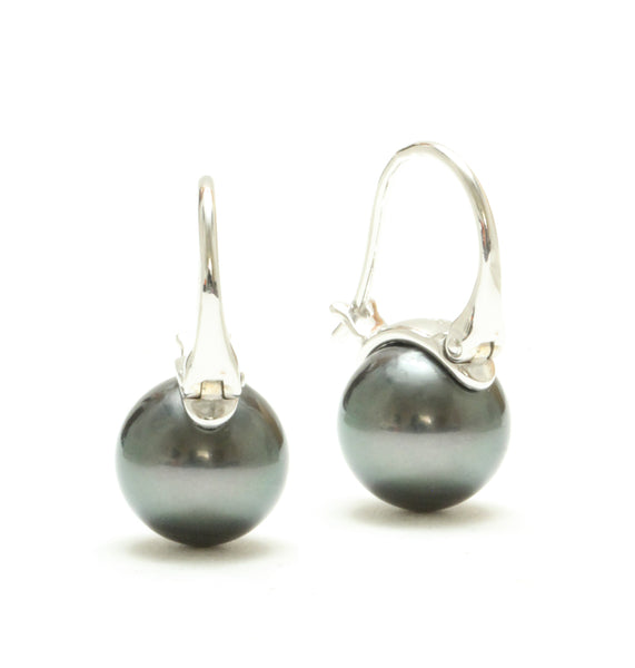 11MM Tahitian Pearl Saddle Earrings