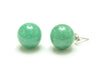 8MM or 14MM Green Jade Earrings