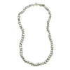 36" 11MM Silver Keshi Pearl Necklace