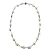 18", 24" or 34" 13-15MM Baroque Pearl & Spinel Or Ruby Station Necklace