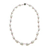 18", 24" or 34" 13-15MM Baroque Pearl & Spinel Or Ruby Station Necklace