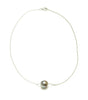 12MM Baroque Tahitian Pearl Floating Pearl Pendant (Esther's Neckalce)