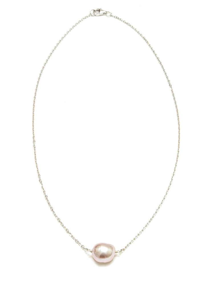 9-10MM Baroque Freshwater Floating Pearl Pendant (Esther's Necklace)