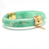 13mm Hinged Jade 'Sparkle' Bangle Bracelet