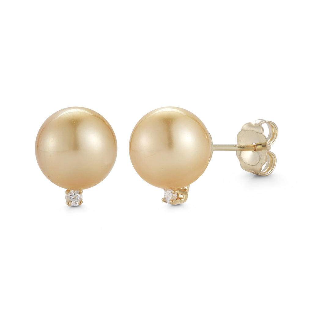 The Classic Golden South Sea Pearl Earrings