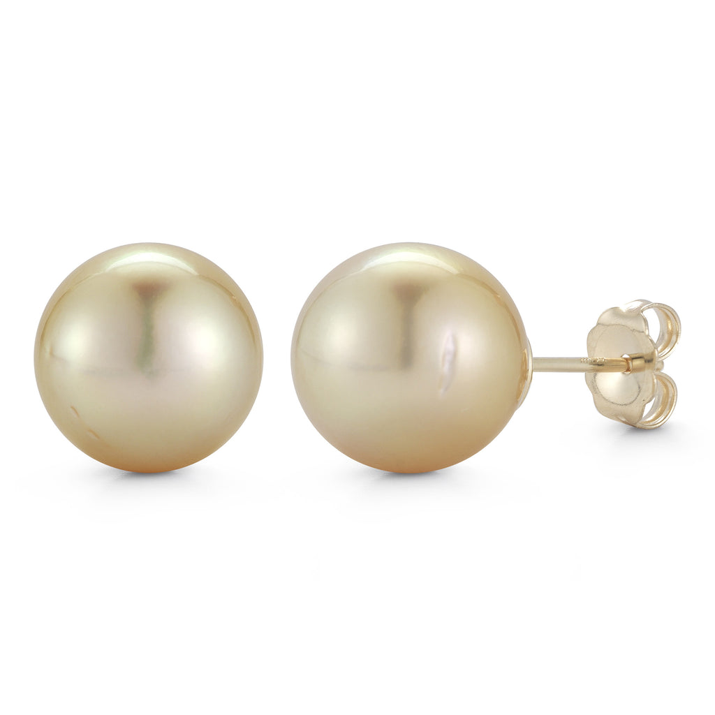 The New Classic Golden South Sea Pearl Earrings