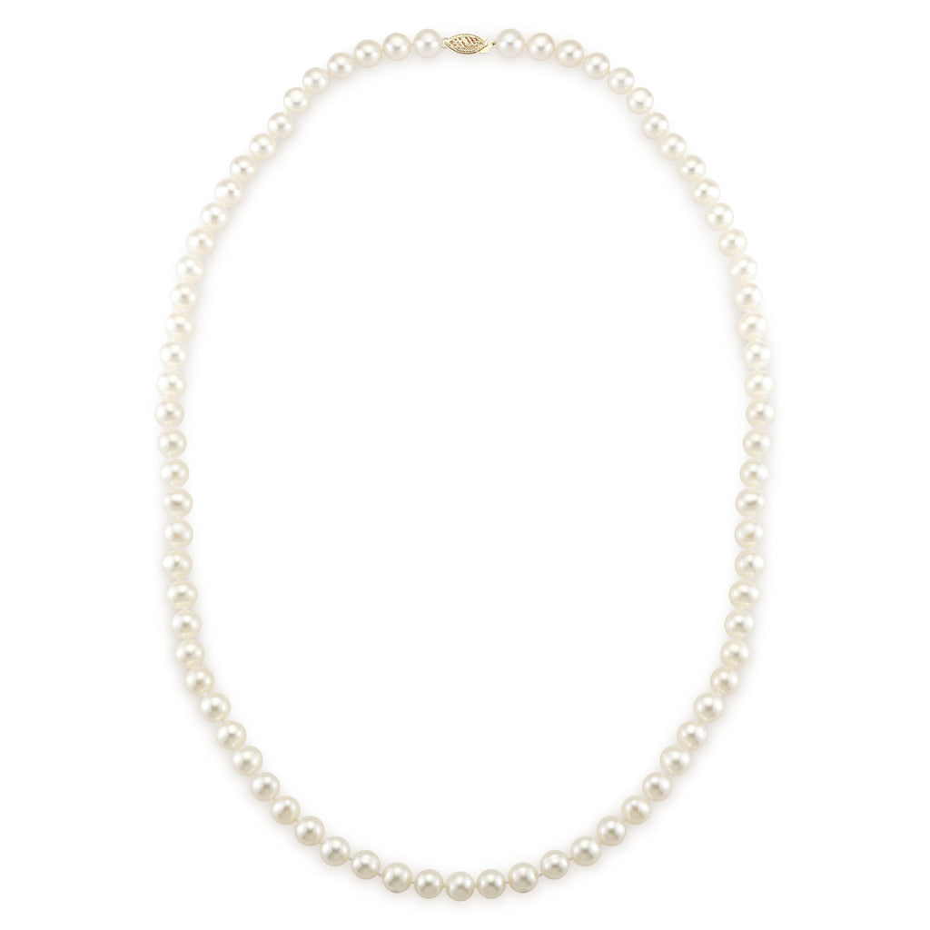 7-8MM Matinee Length Necklace